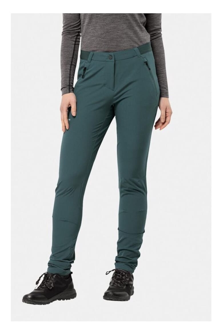 Jack Wolfskin Pantaloni dama 327323 Verde Poliester - Pled.ro