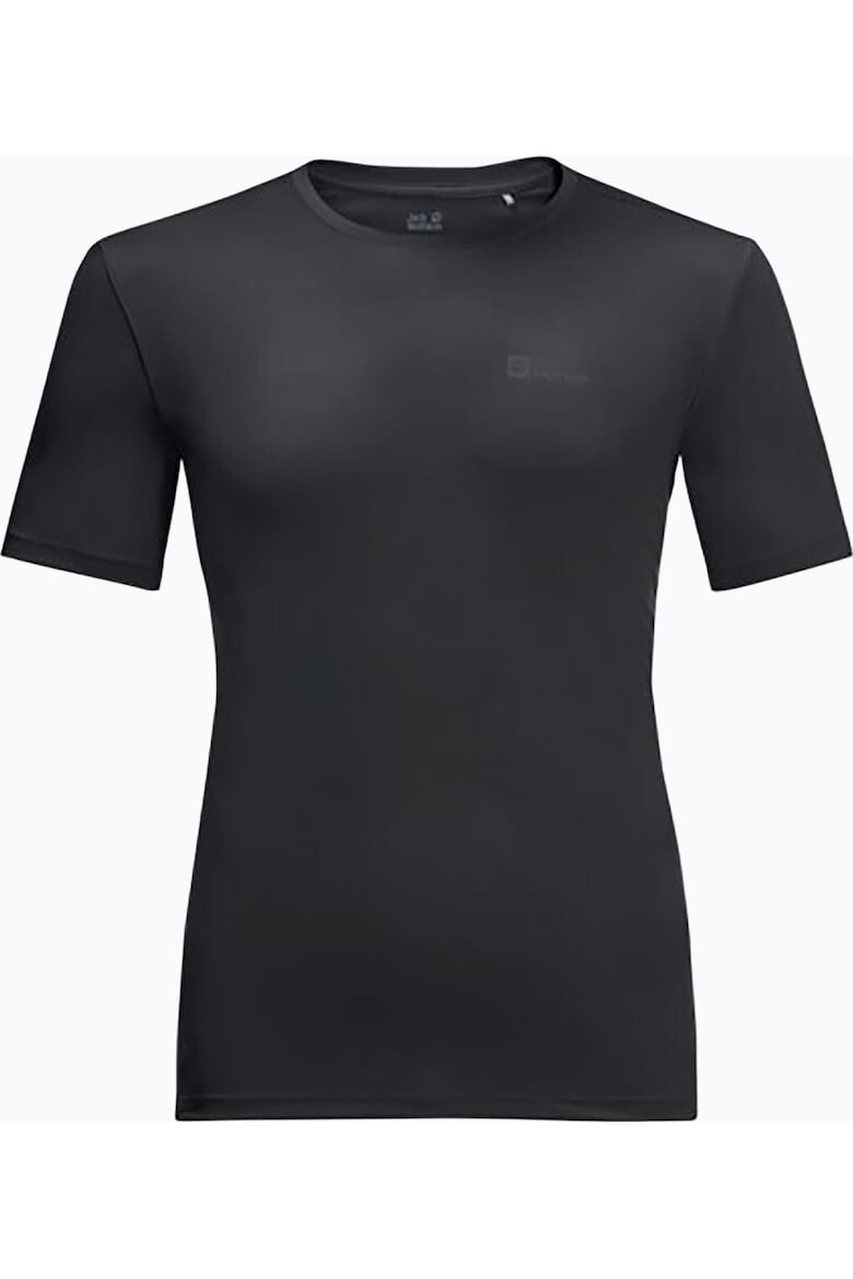 Jack Wolfskin Tricou barbati Poliester Negru - Pled.ro