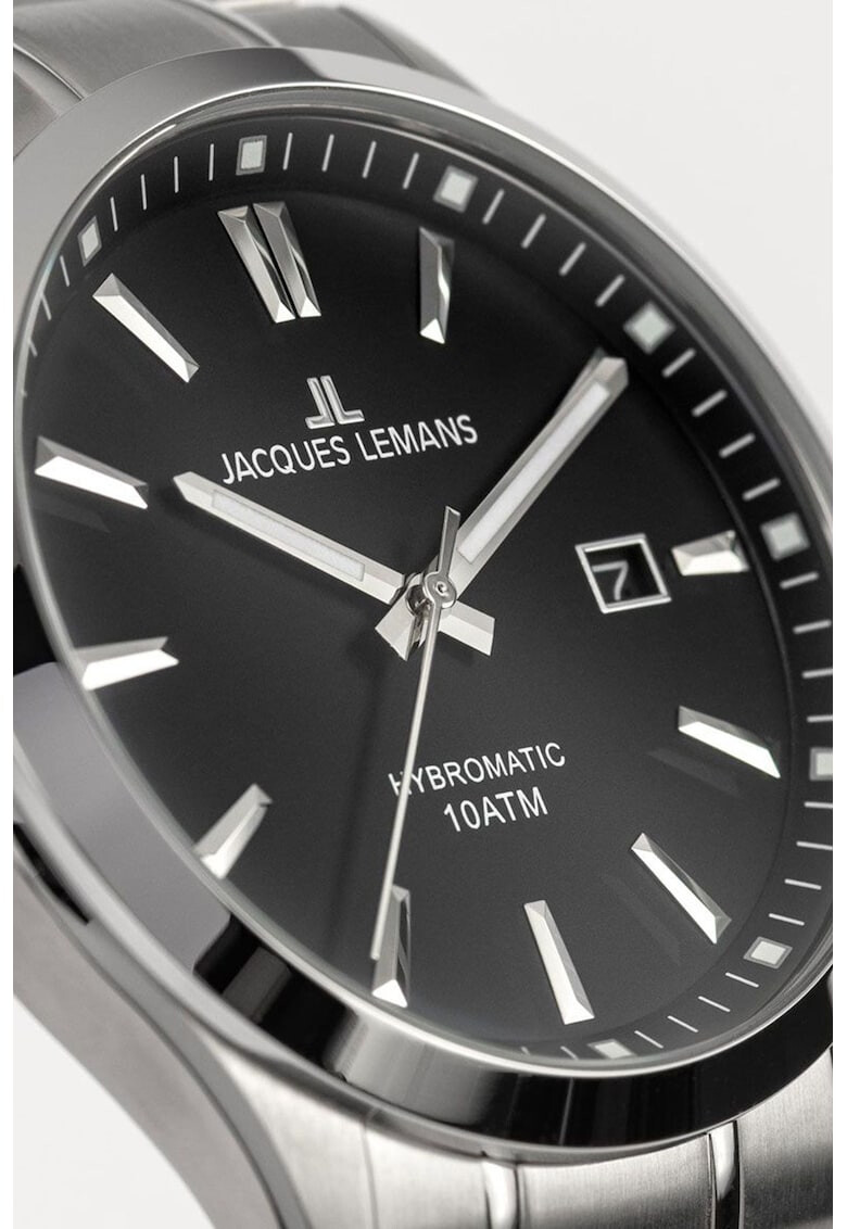 Jacques Lemans Ceas automatic cu o bratara metalica - Pled.ro