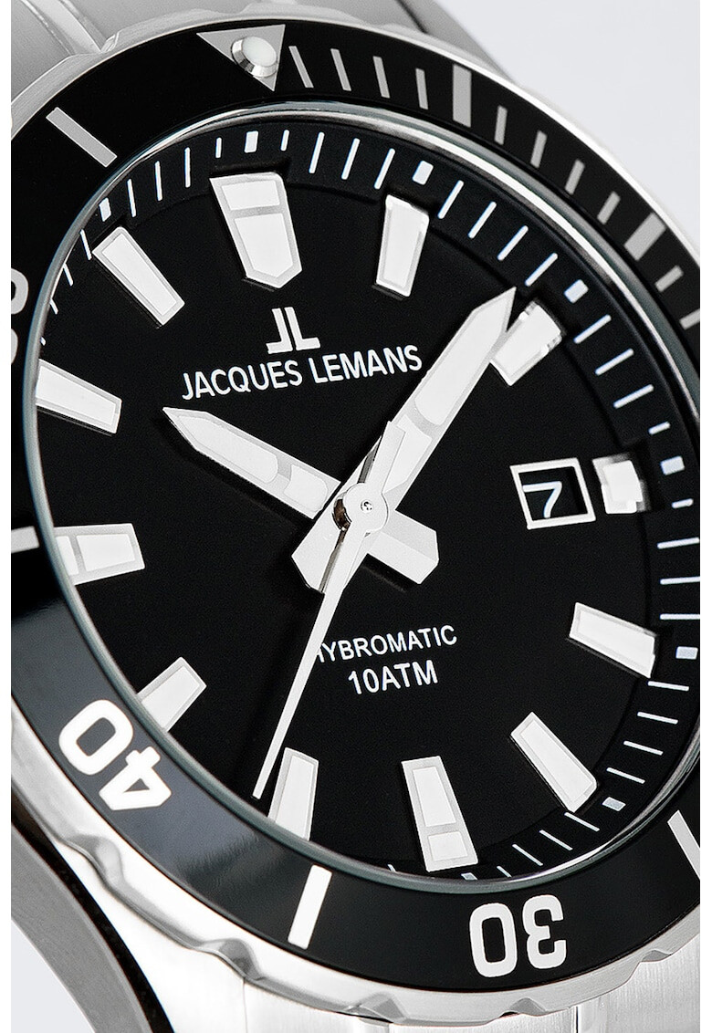 Jacques Lemans Ceas automatic de otel inoxidabil - Pled.ro