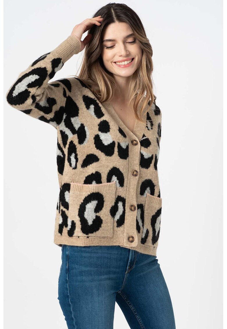 JdY Cardigan cu animal print Ezra - Pled.ro