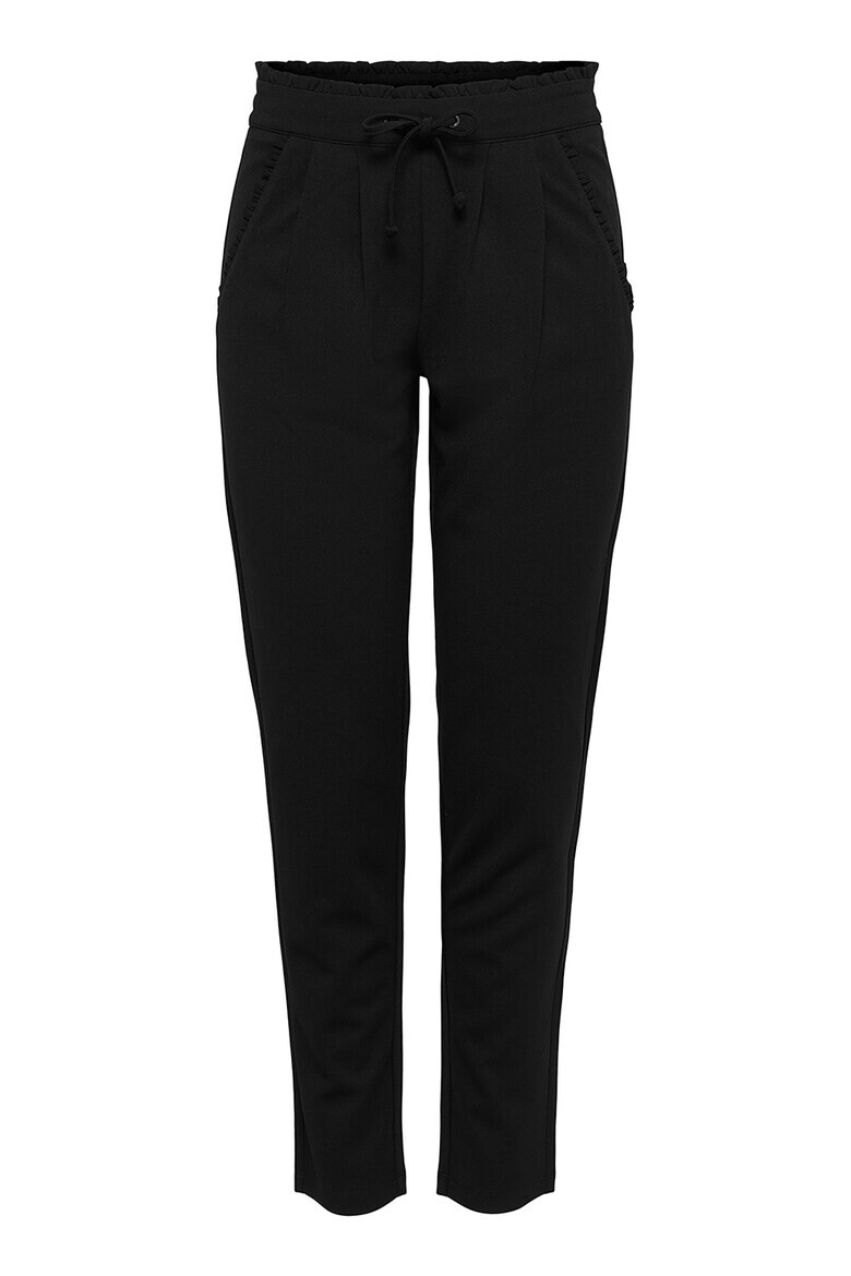 JdY Pantaloni crop cu snur in talie - Pled.ro