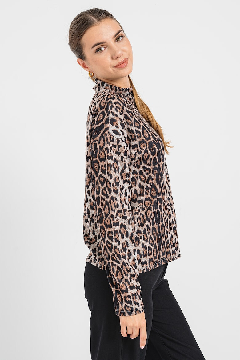 JdY Pulover cu model animal print Tonsy - Pled.ro