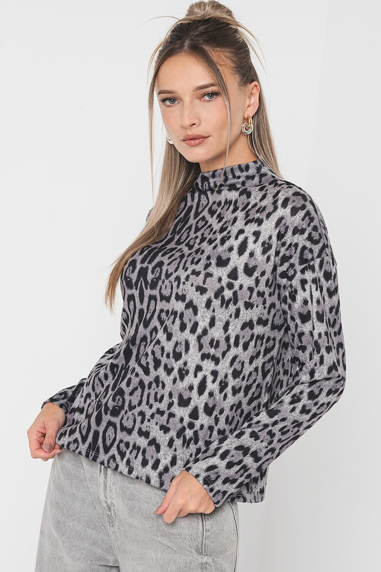 JdY Pulover cu model animal print Tonsy - Pled.ro