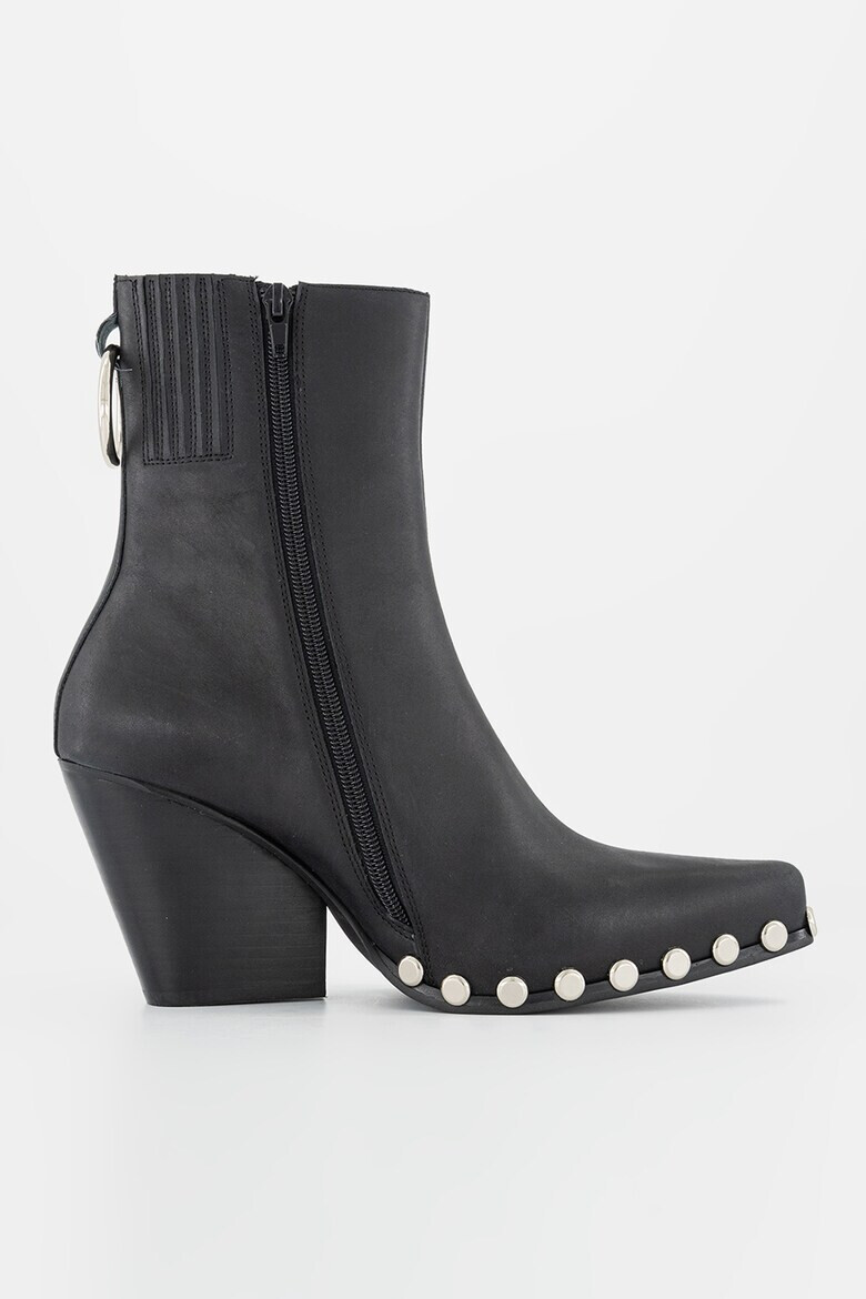 Jeffrey Campbell Botine cowboy de piele - Pled.ro