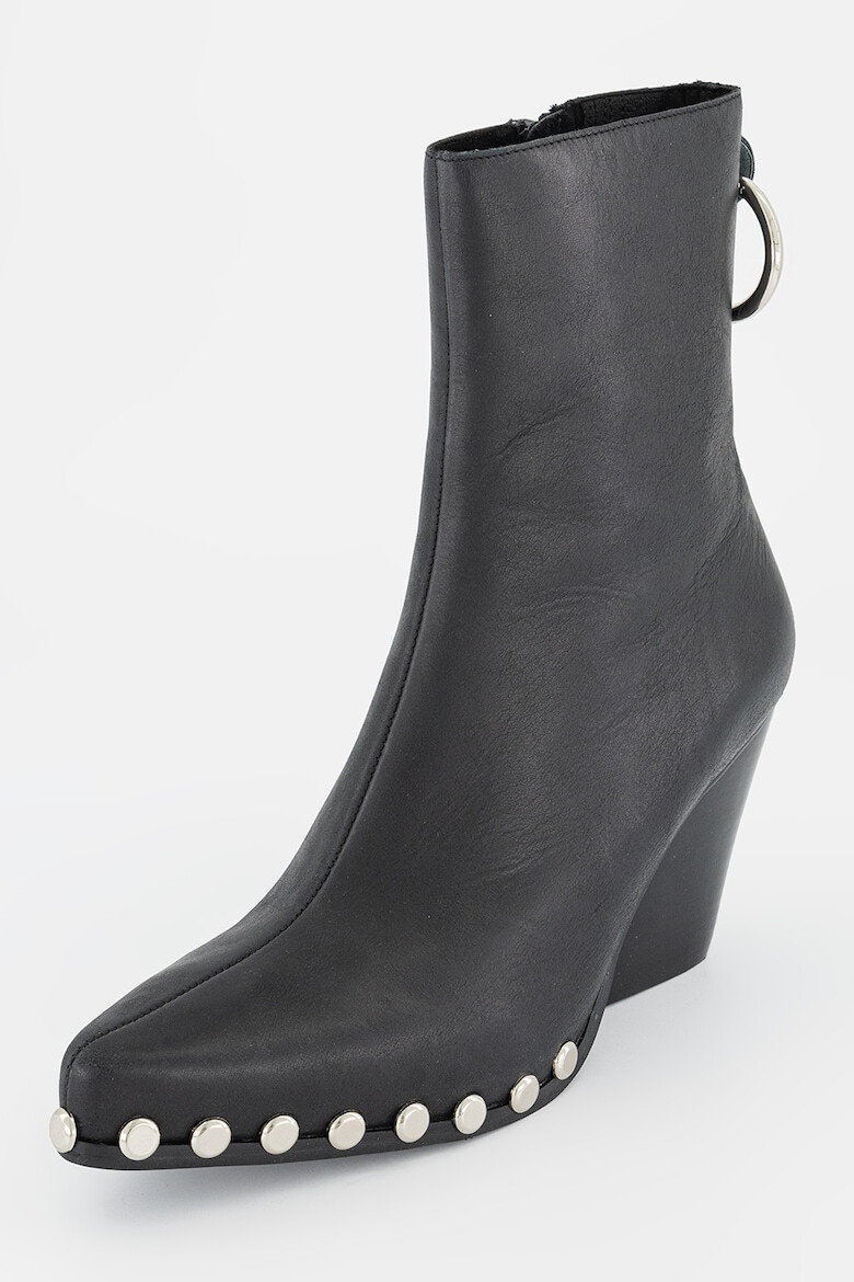 Jeffrey Campbell Botine cowboy de piele - Pled.ro