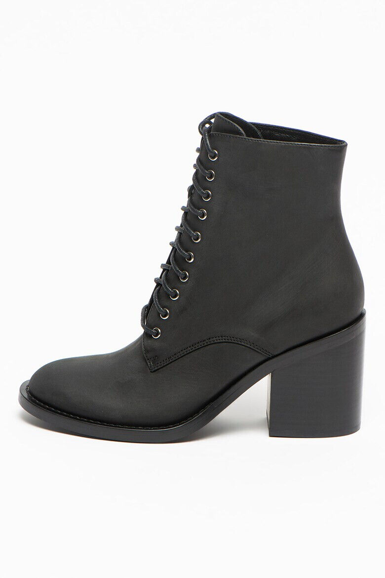 Jeffrey Campbell Botine de piele nabuc Knowles - Pled.ro