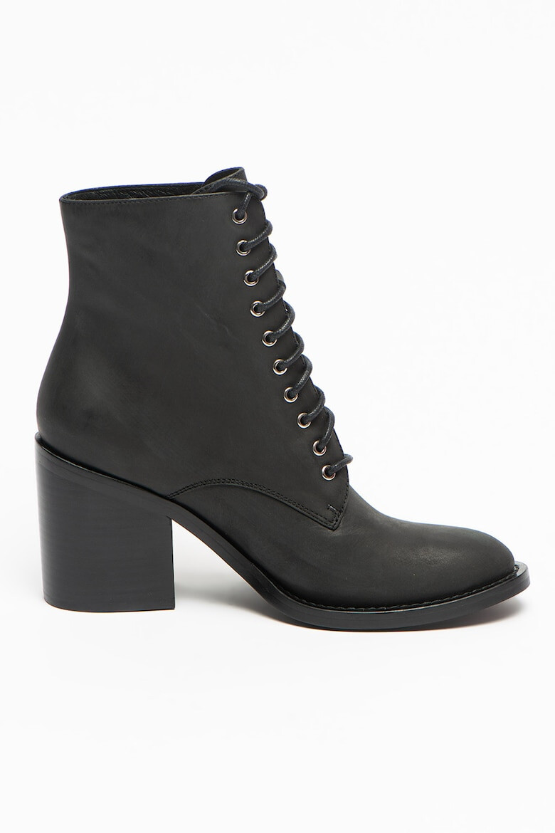 Jeffrey Campbell Botine de piele nabuc Knowles - Pled.ro