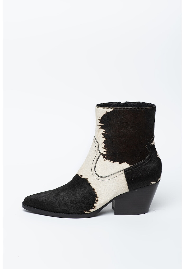 Jeffrey Campbell Ghete cowboy din piele cu par scurt Kelam - Pled.ro