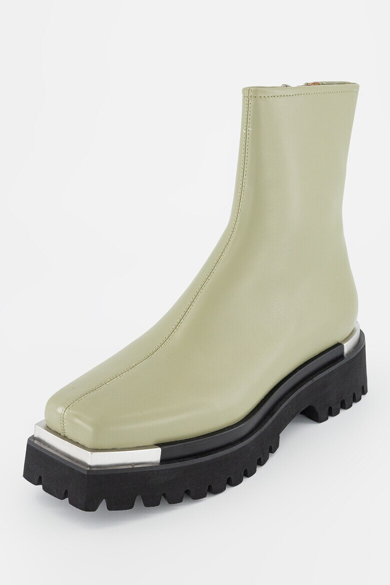 Jeffrey Campbell Ghete de piele ecologica cu aspect masiv - Pled.ro