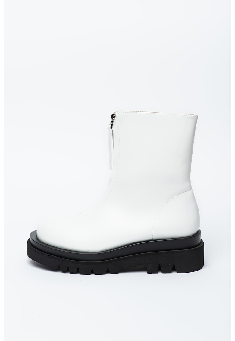 Jeffrey Campbell Ghete de piele ecologica cu fermoar frontal Dozed - Pled.ro