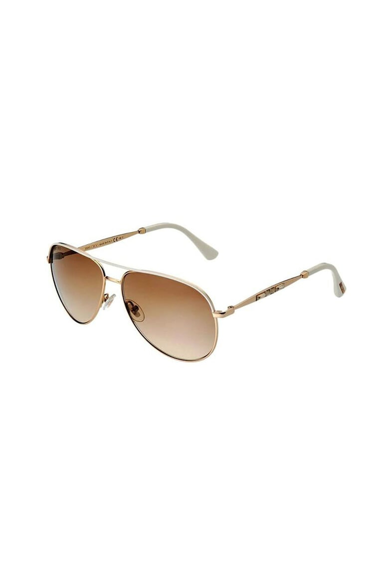 Jimmy Choo Ochelari de soare aviator din otel inoxidabil Jewly - Pled.ro