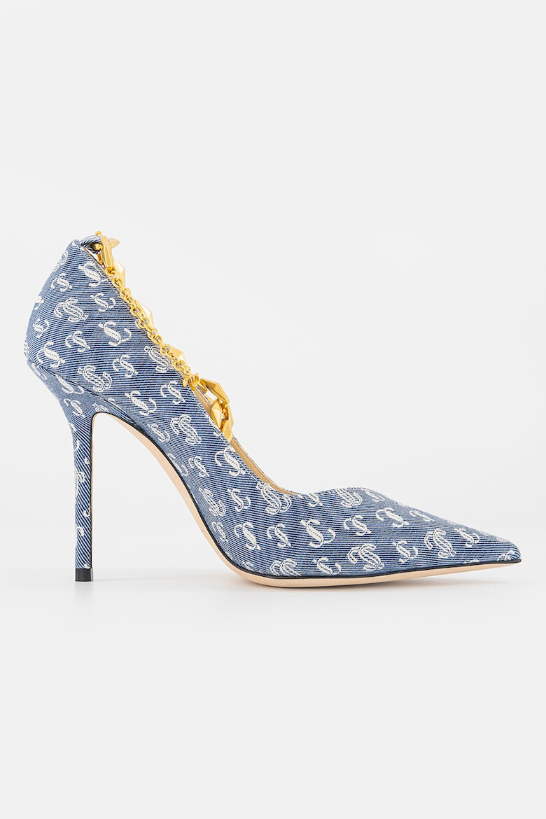 Jimmy Choo Pantofi cu varf ascutit si broderie logo Diamond - Pled.ro