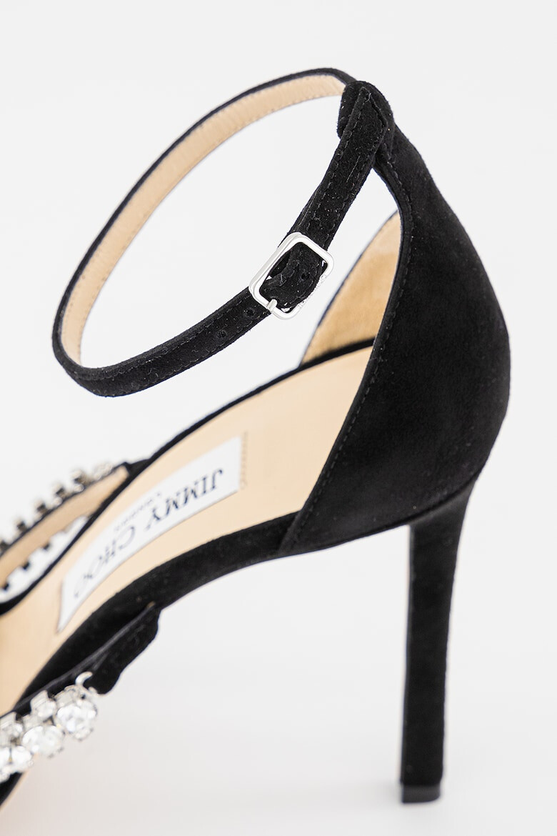 Jimmy Choo Sandale din piele intoarsa cu aplicatii cu cristale Bing - Pled.ro