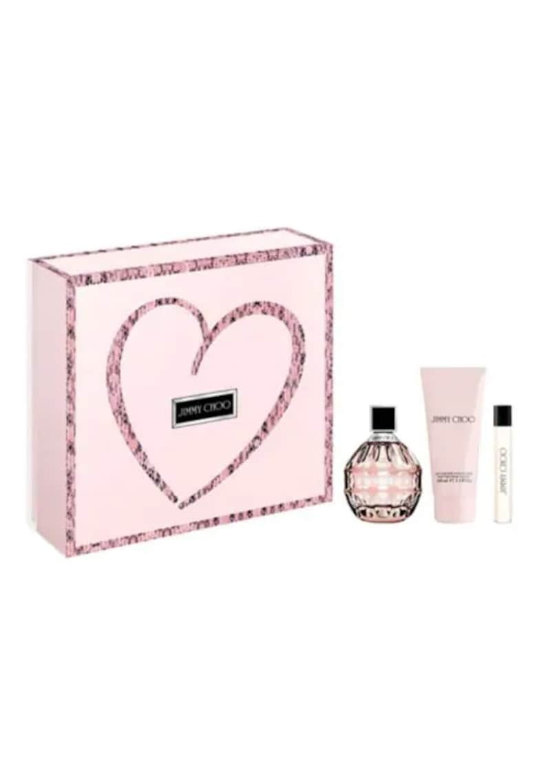 Jimmy Choo Set Femei: Apa de Parfum 100 ml + Apa de Parfum 7.5 ml + Lotiune de corp 150 ml - Pled.ro