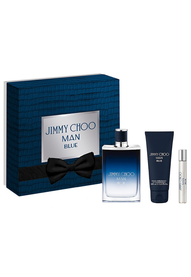 Jimmy Choo Set Man Blue Barbati: Apa de Toaleta 100 ml + Apa de Toaleta 7.5 ml + After Shave Balsam 100 ml - Pled.ro