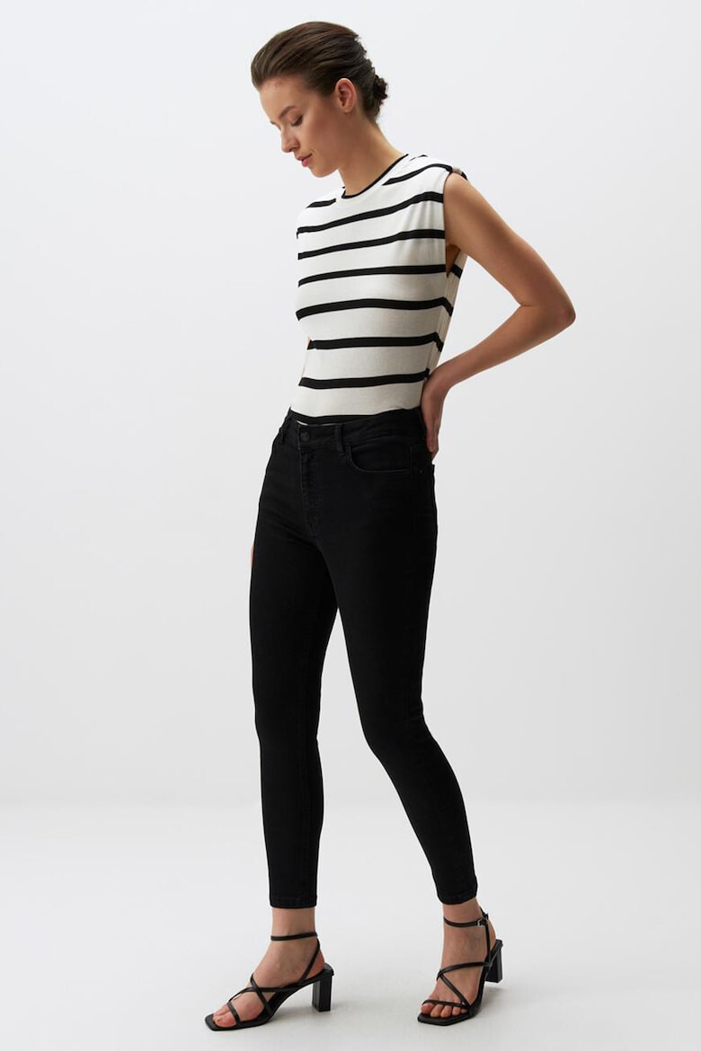 JIMMY KEY Blugi crop skinny - Pled.ro