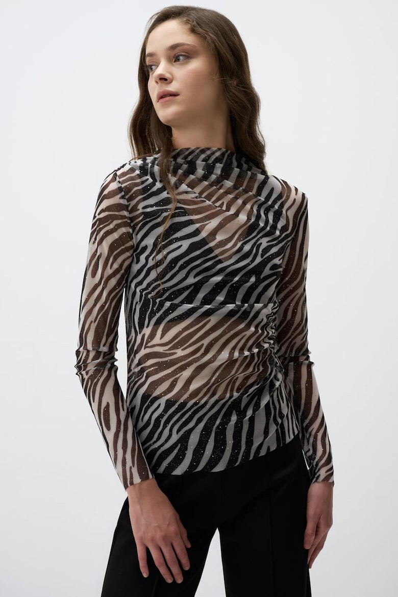 JIMMY KEY Bluza de plasa cu model animal print - Pled.ro