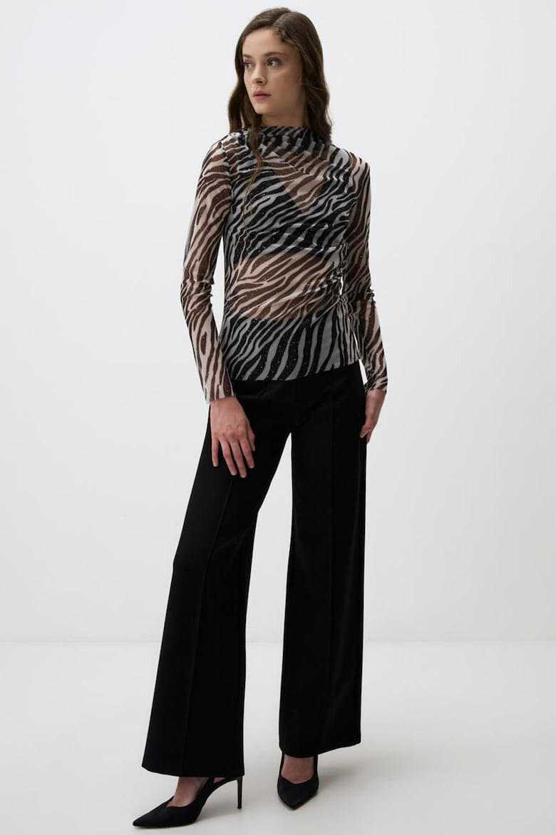 JIMMY KEY Bluza de plasa cu model animal print - Pled.ro