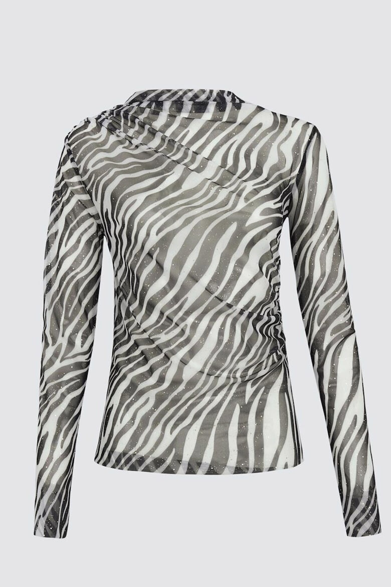 JIMMY KEY Bluza de plasa cu model animal print - Pled.ro