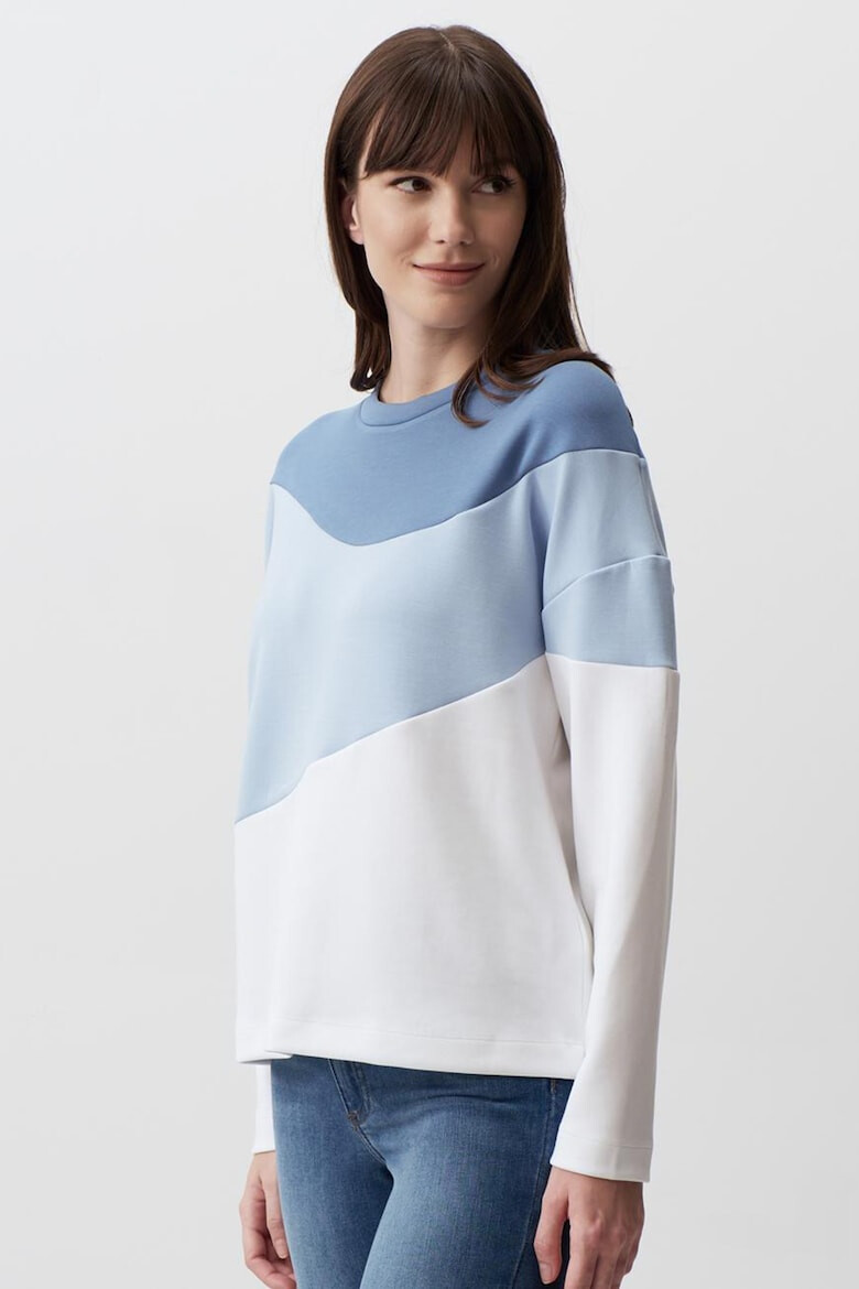 JIMMY KEY Bluza de tening cu decolteu la baza gatului si model colorblock - Pled.ro