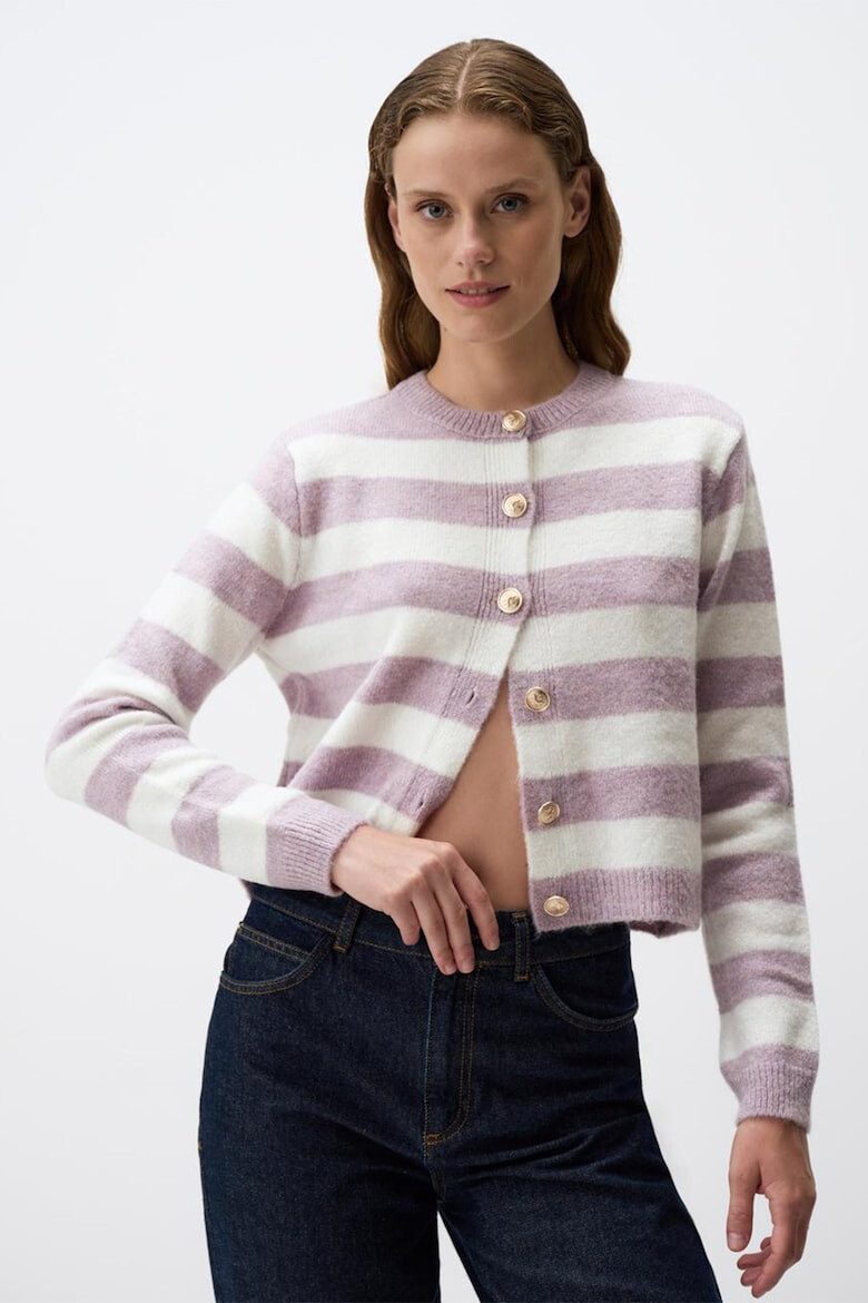 JIMMY KEY Cardigan cu model in dungi - Pled.ro