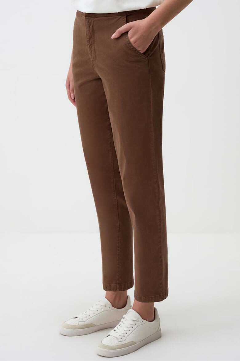 JIMMY KEY Pantaloni crop din amestec de lyocell - Pled.ro