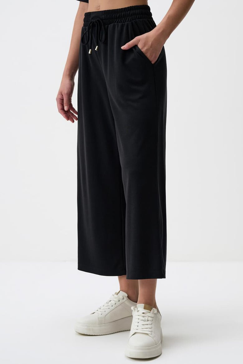 JIMMY KEY Pantaloni crop din amestec de modal - Pled.ro