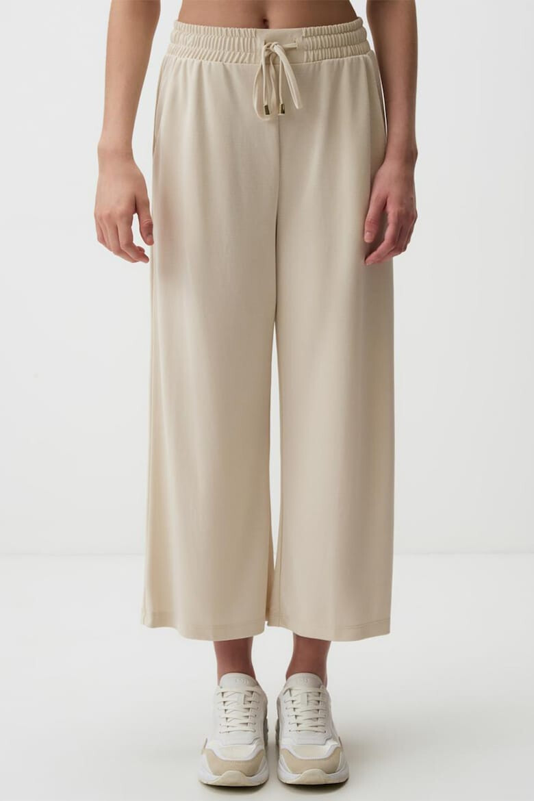 JIMMY KEY Pantaloni crop din amestec de modal - Pled.ro