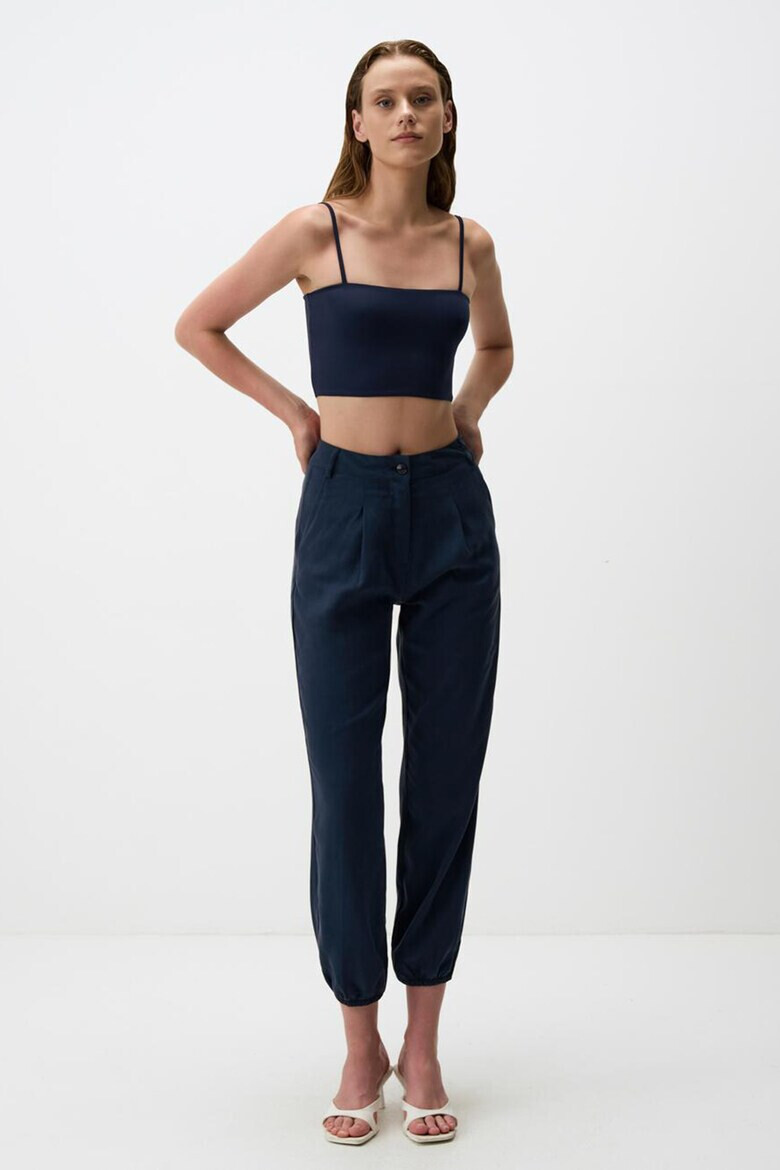 JIMMY KEY Pantaloni crop din lyocell - Pled.ro