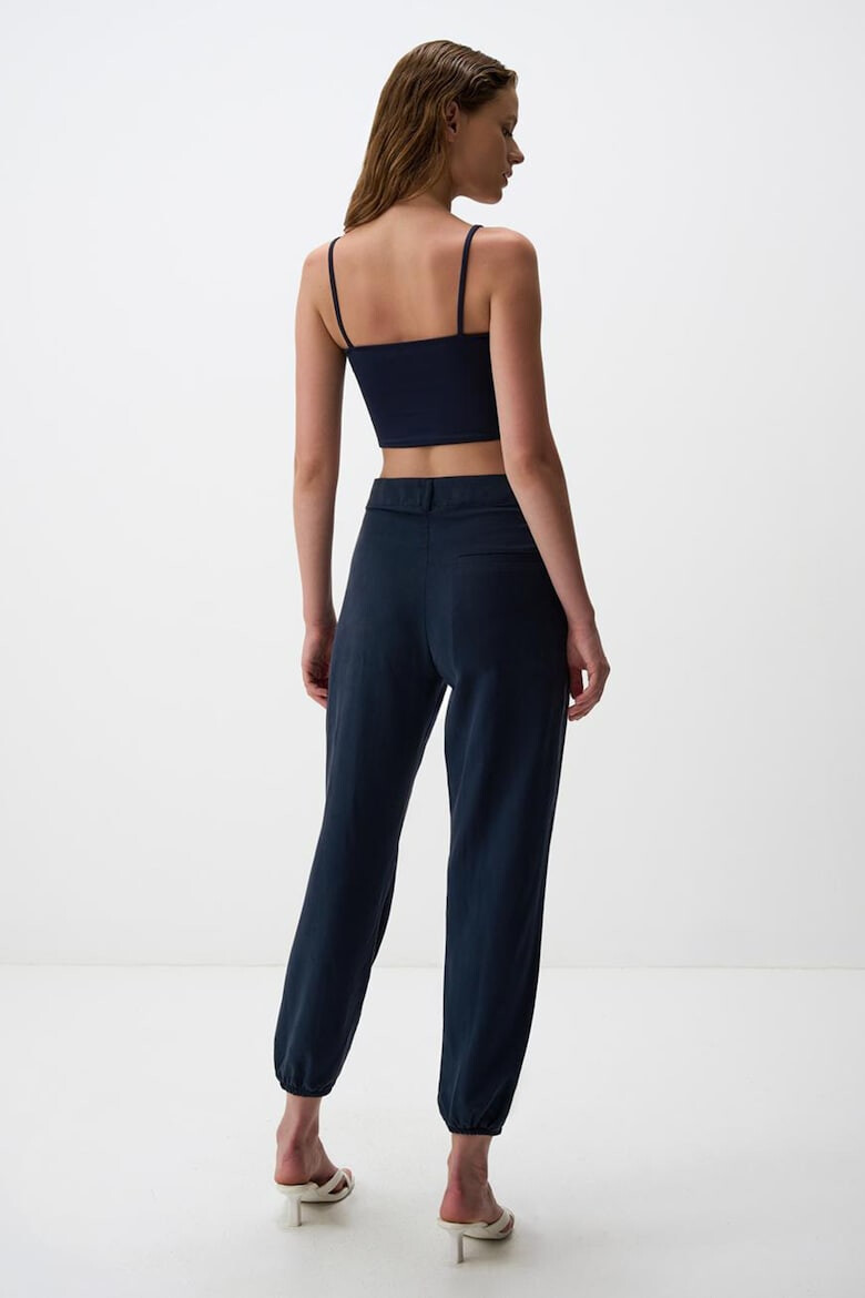 JIMMY KEY Pantaloni crop din lyocell - Pled.ro