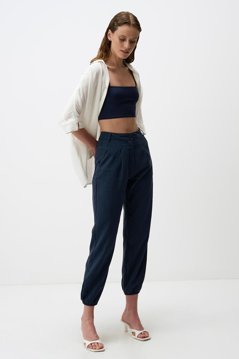 JIMMY KEY Pantaloni crop din lyocell - Pled.ro