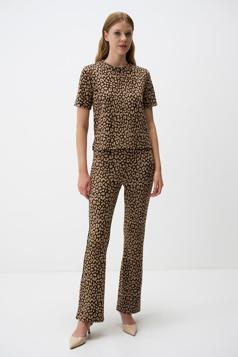 JIMMY KEY Pantaloni slim fit cu animal print - Pled.ro