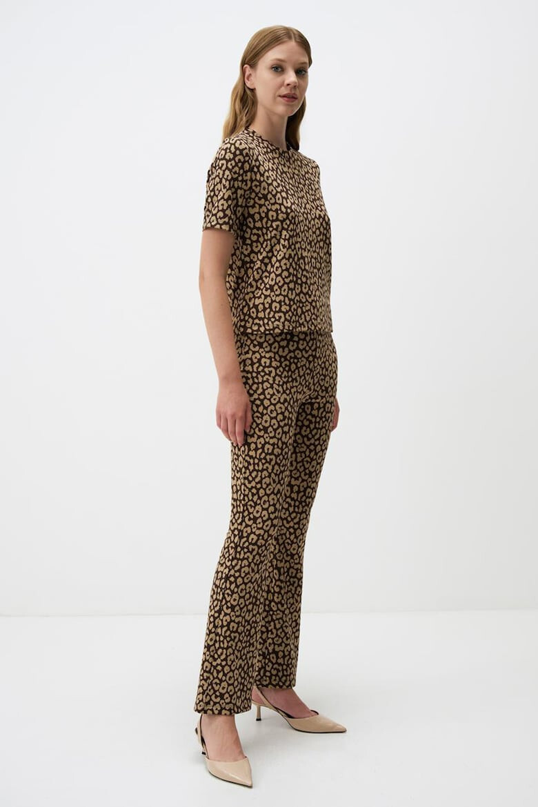 JIMMY KEY Pantaloni slim fit cu animal print - Pled.ro