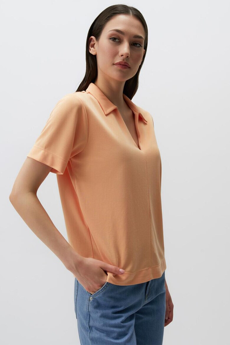 JIMMY KEY Tricou polo din amestec de modal - Pled.ro