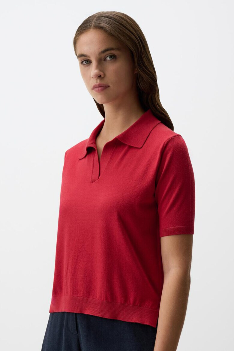 JIMMY KEY Tricou polo din tricot fin - Pled.ro