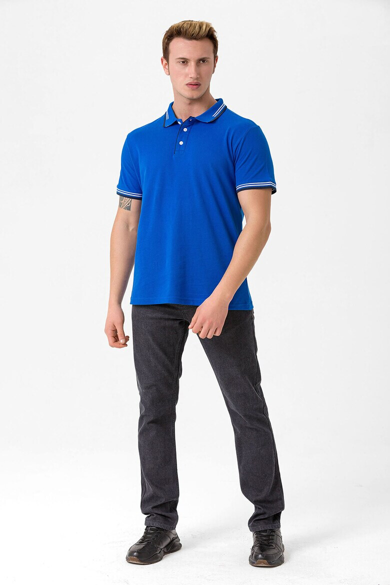 Jimmy Sanders Tricou polo cu accente in dungi Antoninus - Pled.ro