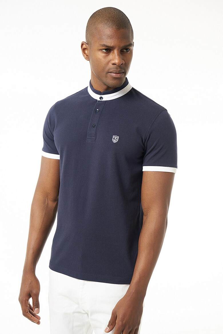 Jimmy Sanders Tricou polo cu guler Mao Ebenezer - Pled.ro