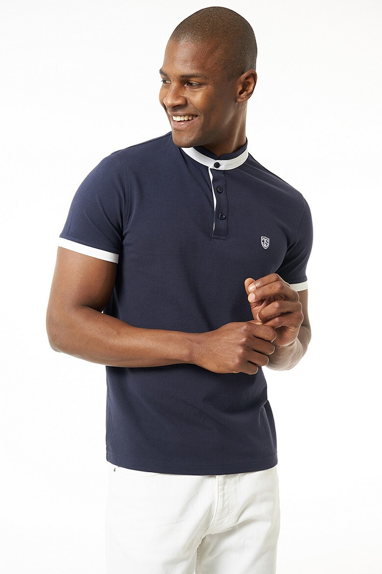 Jimmy Sanders Tricou polo cu guler Mao Ebenezer - Pled.ro