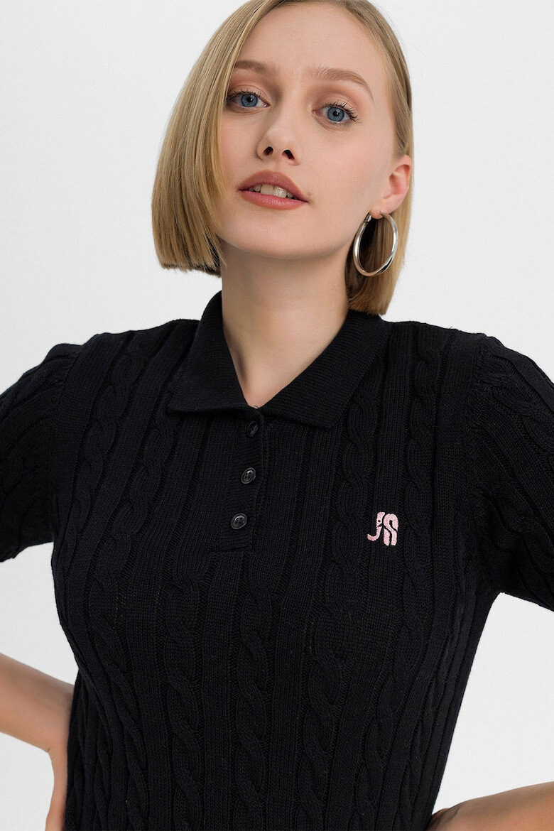 Jimmy Sanders Tricou polo cu model torsade Aracely - Pled.ro