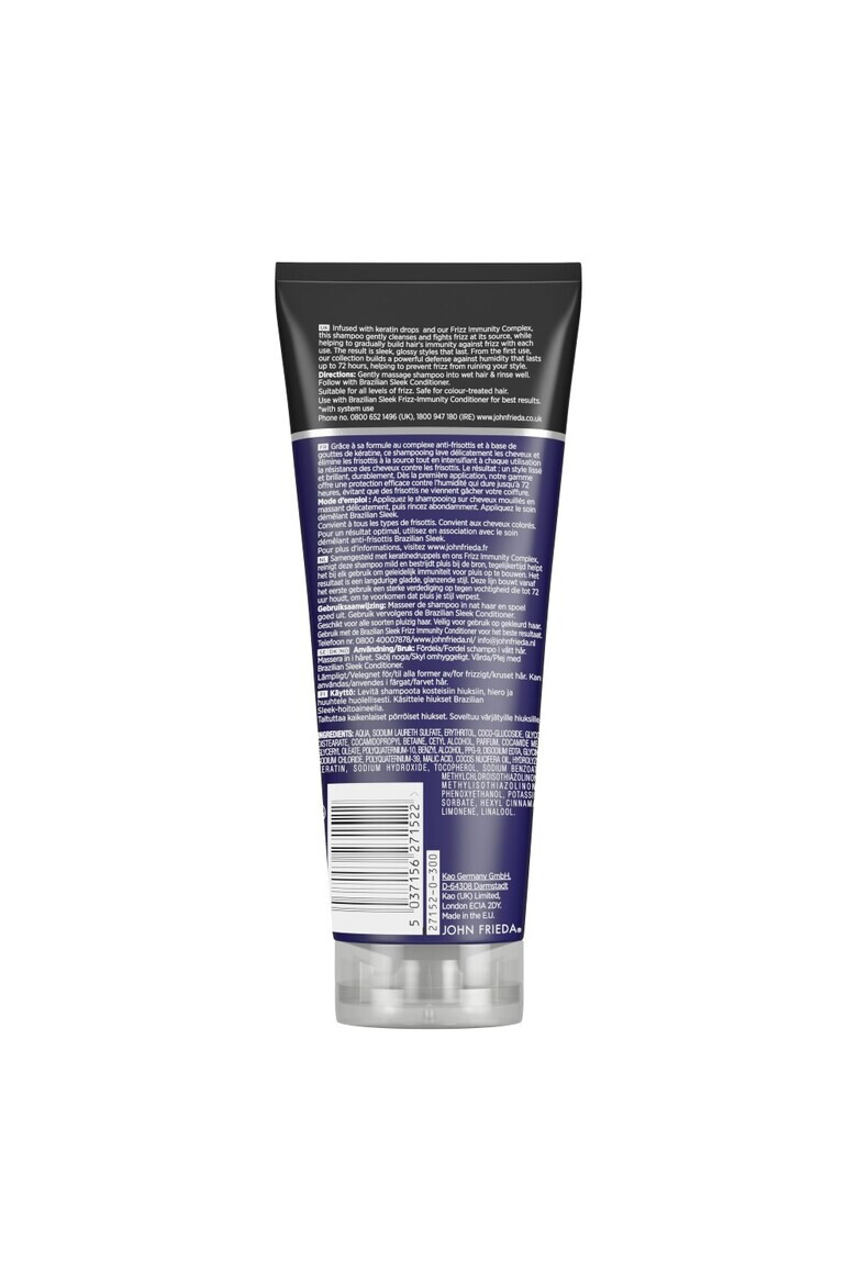 John Frieda Sampon pentru netezirea firelor rebele Frizz Ease Brazilian Sleek 250 ml - Pled.ro