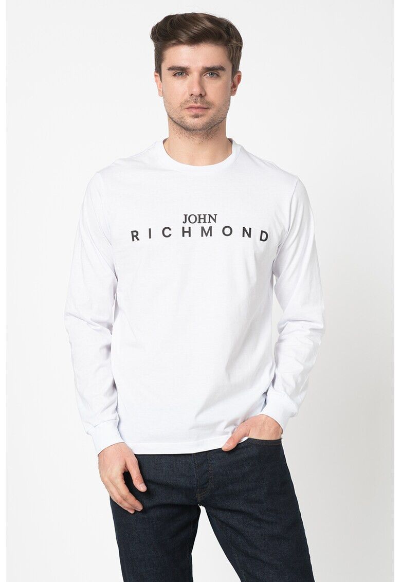 John Richmond Bluza cu logo cauciucat Knudson - Pled.ro