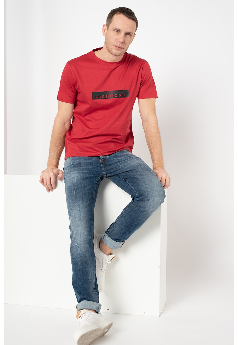 John Richmond Tricou cu aplicatie logo Monstur - Pled.ro