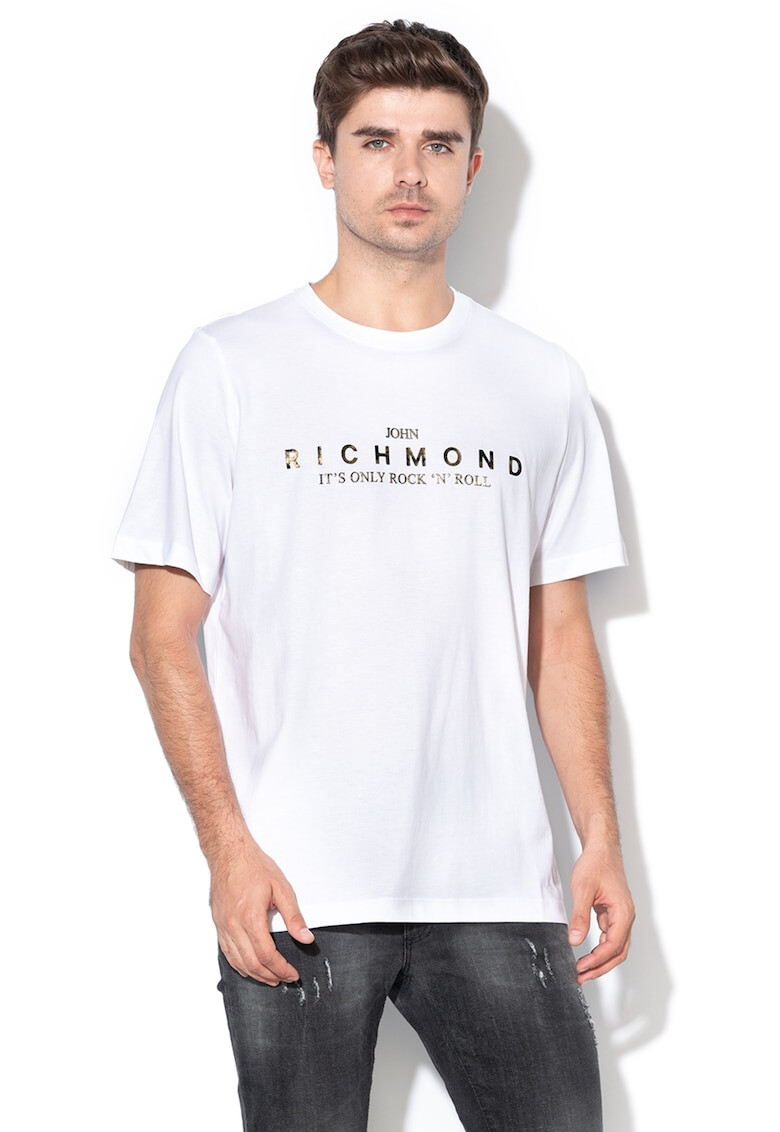 John Richmond Tricou cu imprimeu logo Milais - Pled.ro