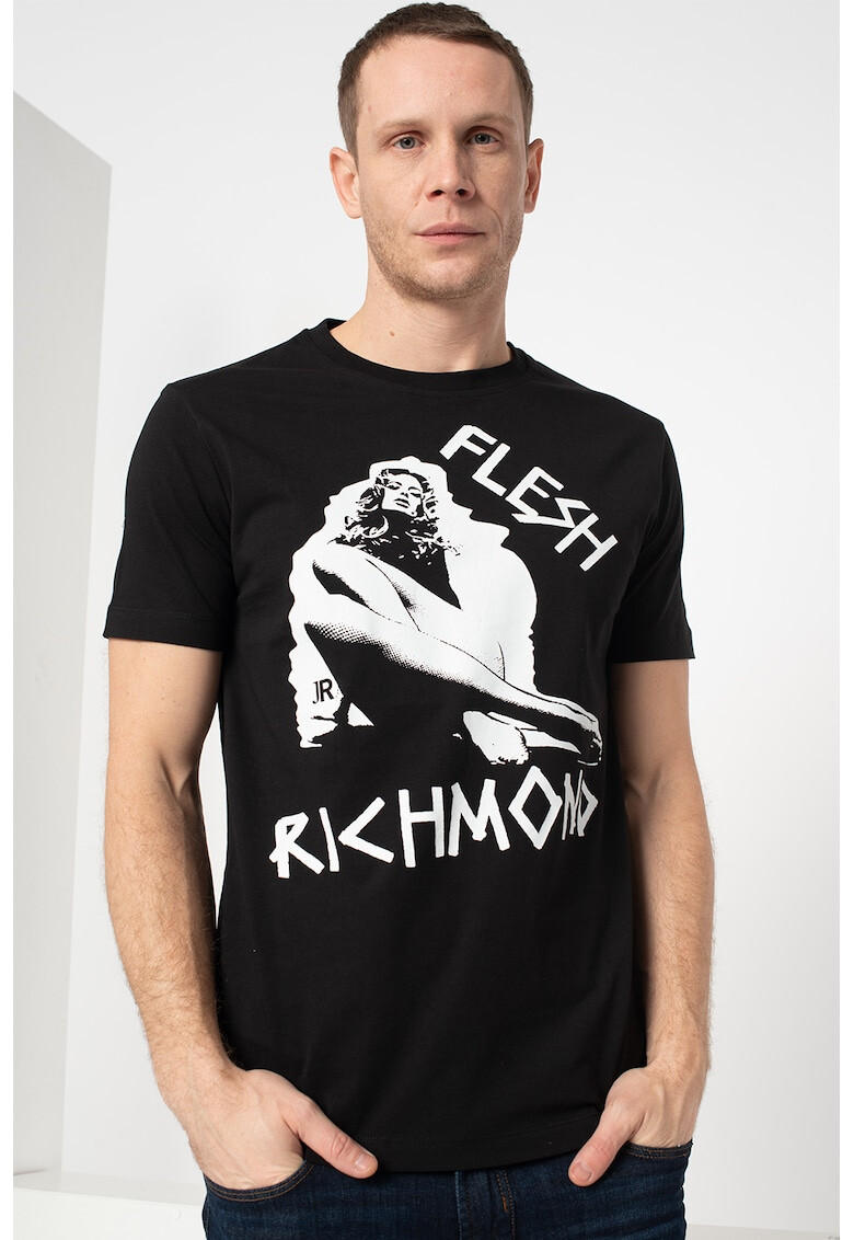 John Richmond Tricou de bumbac cu imprimeu Langta - Pled.ro