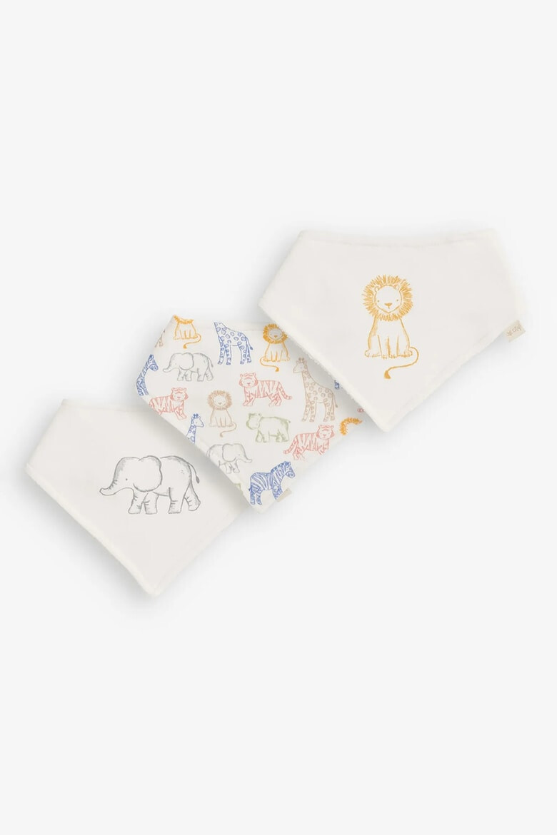 JoJo Maman Bebe Set de bavete din bumbac - 3 piese - Pled.ro