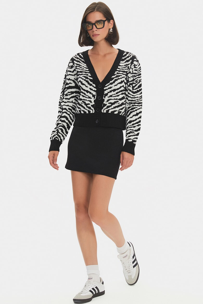 June Cardigan crop cu animal print - Pled.ro