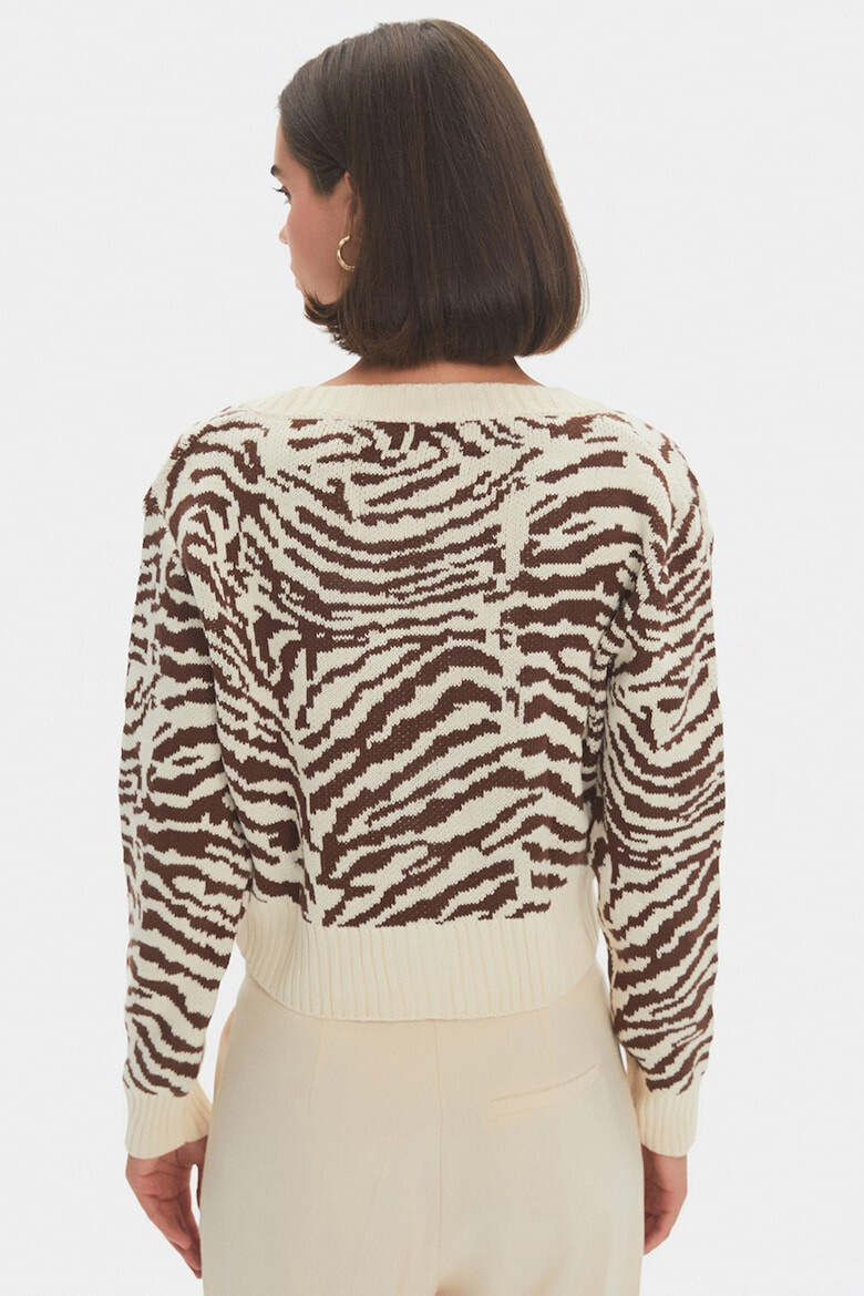 June Cardigan crop cu animal print - Pled.ro