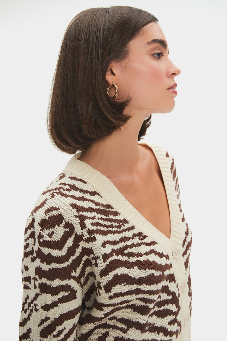 June Cardigan crop cu animal print - Pled.ro