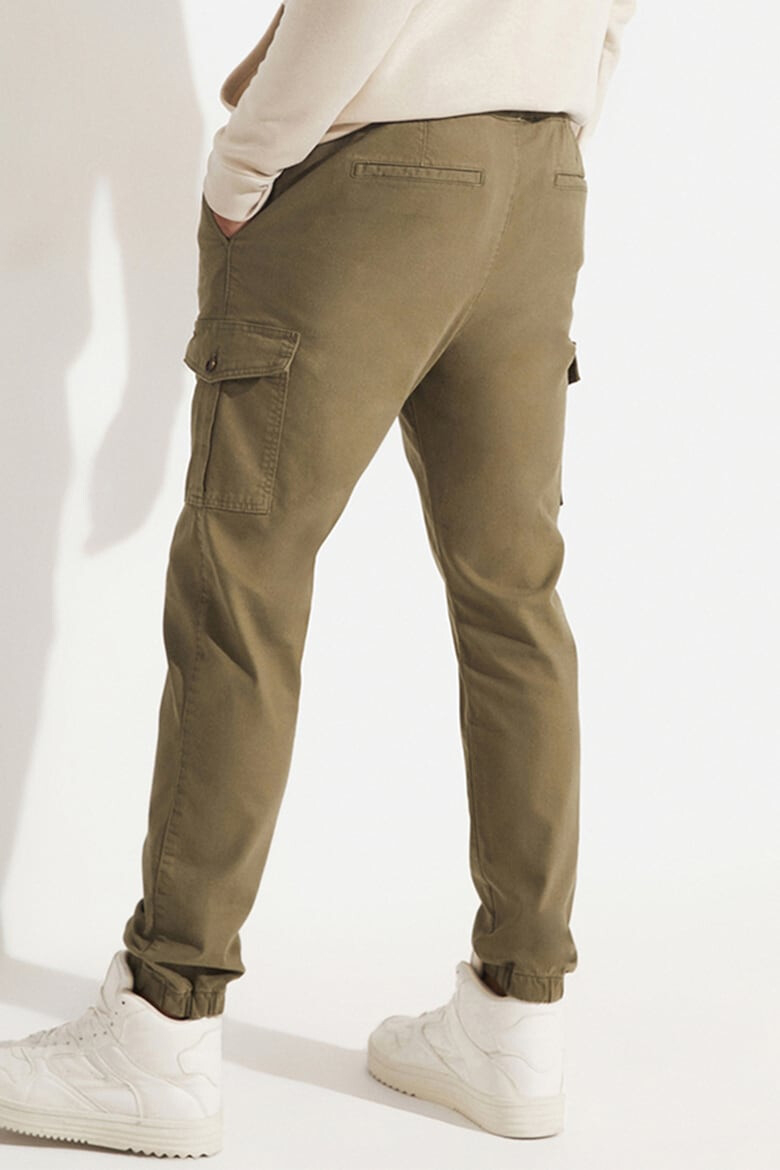 June Pantaloni cargo cu snur de ajustare in talie - Pled.ro